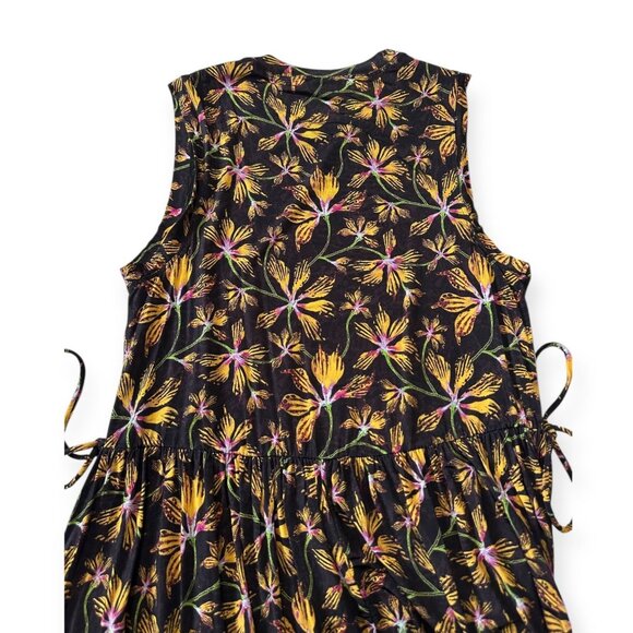 Ulla Johnson Clea Dress Maple Floral Jersey Midi S NWT $550 - Picture 11 of 16
